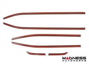 Jeep Renegade Door Trim - Side Window Molding Kit - Carbon Fiber 